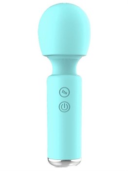 Аквамариновый перезаряжаемый мини-wand Intimate Wand 330286