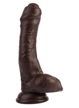 Коричневый фаллоимитатор Super Sex Cock - 20,5 см.
