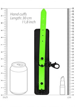 Набор для бондажа Thigh Cuffs with Belt and Handcuffs - размер L-XL