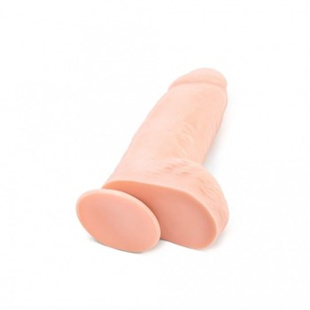 Телесный фаллоимитатор на присоске Pink Vibe - 22 см.