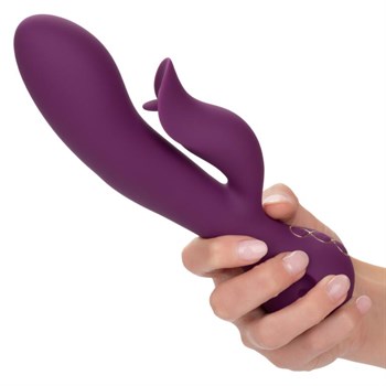 Фиолетовый вибратор-кролик Fantasy - 22,25 см.