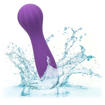 Фиолетовый вибромассажер Stella Liquid Silicone “O” Wand - 17,75 см.