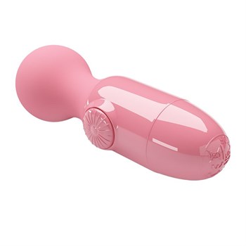 Нежно-розовый мини-вибратор с шаровидной головкой Mini Stick