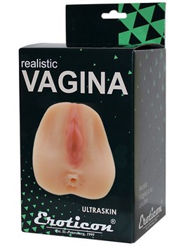 Телесный мастурбатор Realistic Vagina - вагина и анус