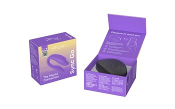 Фиолетовый вибромассажер для пар We-Vibe Sync Go