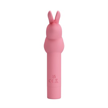 Нежно-розовый вибростимулятор в форме кролика Gerardo