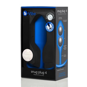 Синяя пробка для ношения Snug Plug 4 - 14,5 см.