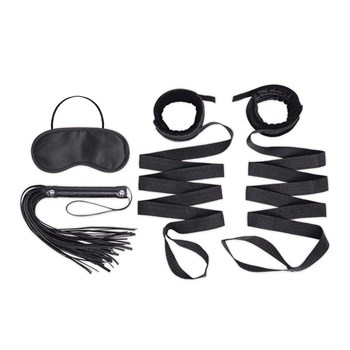 Эротический набор 4PC Bondage Bed Strap & Flogger Kit 372025