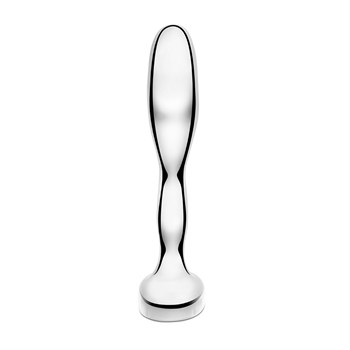 Стальной стимулятор простаты Stainless Steel Prostate Plug - 11,5 см.