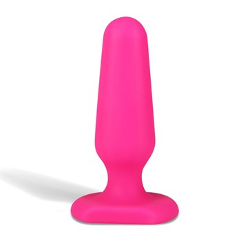 Розовый анальный плаг из силикона Seamless Silicone Butt Plug - 7,5 см. 372046