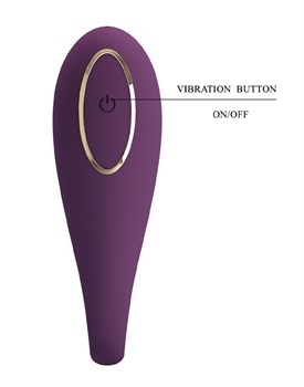 Фиолетовый вибратор для двоих August