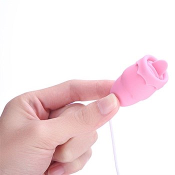 Розовые, работающие от USB виброяйца - классическое и с подвижным язычком