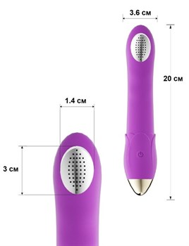 Фиолетовая насадка для мастурбации в душе Dush