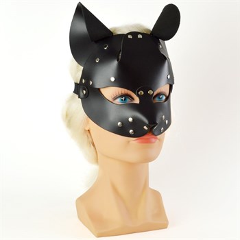 Черная кржаная маска Pussy