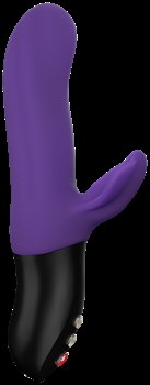 Фиолетовый пульсатор с клиторальным лепестком Bi Stronic Fusion - 21,5 см.