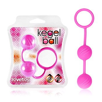 Розовые вагинальные шарики Kegel Ball