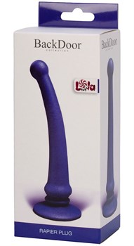 Фиолетовый анальный стимулятор Rapier Plug - 15 см.