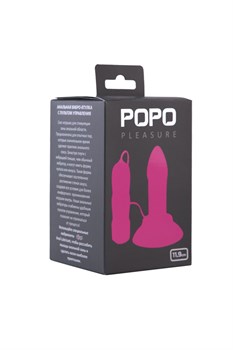 {{photo.Alt || photo.Description || 'Розовая вибровтулка с выносным пультом управления вибрацией 	POPO Pleasure - 11,9 см.'}}