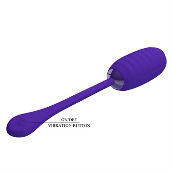 Фиолетовое перезаряжаемое виброяйцо Kirk
