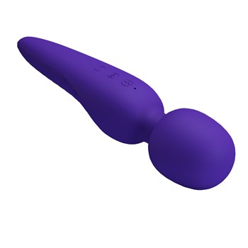 Фиолетовый wand-вибратор Meredith