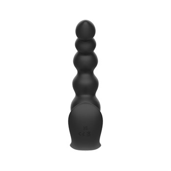 Черная анальная виброёлочка Anal Bead Vibrator с пультом ДУ