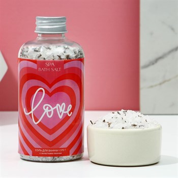 Cоль для ванны Love Bath Salt с ароматом лаванды - 370 гр. 406969