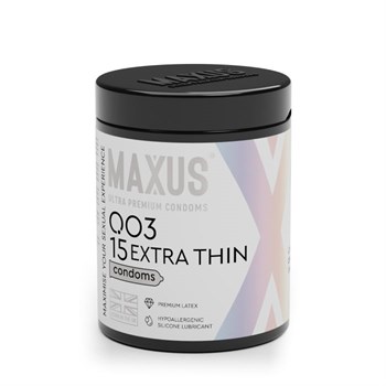 Экстремально тонкие презервативы MAXUS 003 Extra Thin - 15 шт. 429833