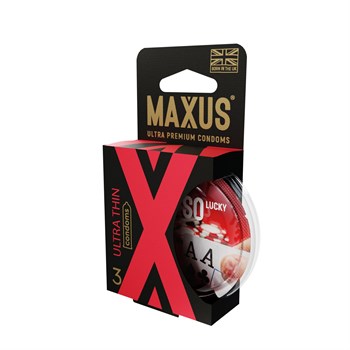 Ультратонкие презервативы MAXUS AIR Ultra Thin - 3 шт. 430336