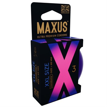 Презервативы Maxus XXL увеличенного размера - 3 шт. 455533