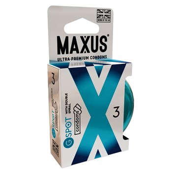 Презервативы Maxus G spot с двойной спиралью - 3 шт. 455535