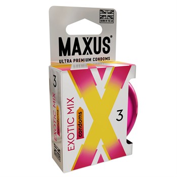 Ароматизированные презервативы Maxus Exotic Mix - 3 шт. 455536