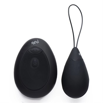 Черное виброяйцо с пультом ДУ 10X Silicone Vibrating Egg 477034