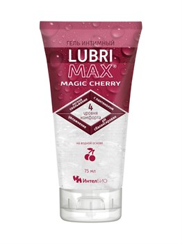 Интимный гель-смазка на водной основе Lubrimax Magic Cherry - 75 мл. 477097