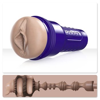 Телесный мастурбатор-вагина Fleshlight Boost Bang 477262