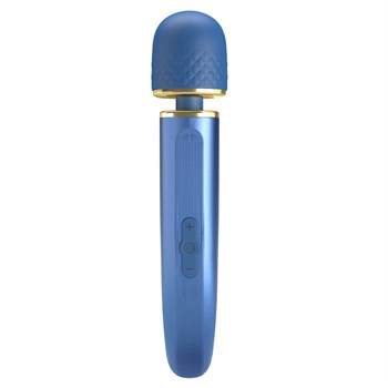 Синий wand-вибромассажер Colorful Massager - 24 см. 489545