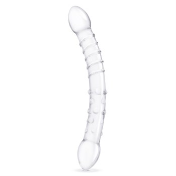 Двусторонний стеклянный фаллоимитатор 12’’ Girthy Double Trouble Glass Dildo - 30 см. 495806