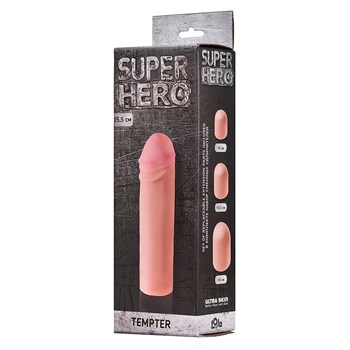 Фаллоудлинитель SUPER HERO Tempter - 16 см.