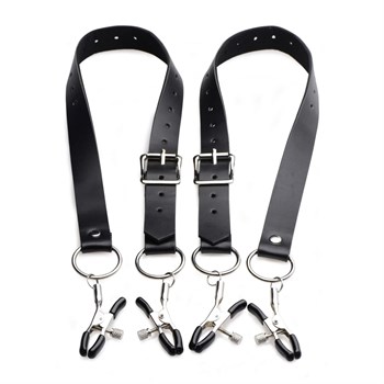 Ремни с зажимами для половых губ Spread Labia Spreader Straps with Clamps 512208