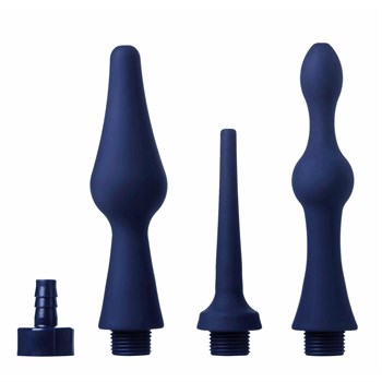 Набор из 3 универсальных насадок для анального душа Universal 3 Piece Silicone Enema Attachment Set 513683