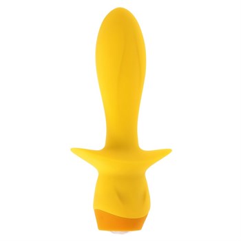 {{productViewItem.photos[photoViewList.activeNavIndex].Alt || productViewItem.photos[photoViewList.activeNavIndex].Description || 'Желтая анальная вибропробка Mellow Yellow - 13,5 см.'}}