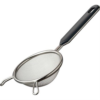 Сито с ручкой;сталь нерж.;D=100,H=35,L=220мм;металлич. 521687