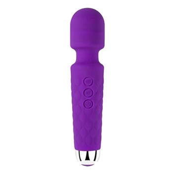 Фиолетовый силиконовый wand-вибратор - 20 см. 527003