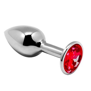 {{productViewItem.photos[photoViewList.activeNavIndex].Alt || productViewItem.photos[photoViewList.activeNavIndex].Description || 'Серебристая анальная втулка Mini Metal Butt Plug Size M с красным кристаллом'}}