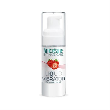 Жидкий вибратор со вкусом клубники Amoreane Strawberry - 30 мл. 527916