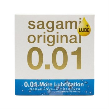 Увлажнённый презерватив Sagami Original 0.01 Extra Lub - 1 шт. 528506