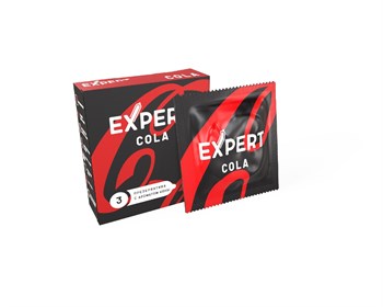 Презервативы с ароматом колы Expert Cola - 3 шт. 529027