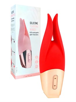 {{photo.Alt || photo.Description || 'Красный мини-вибратор с раздвоенным кончиком - 12,3 см.'}}