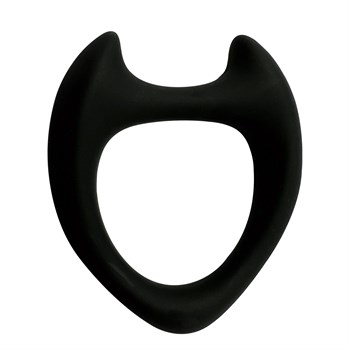 Черное эрекционное кольцо с рожками Wooomy Toro M 529861