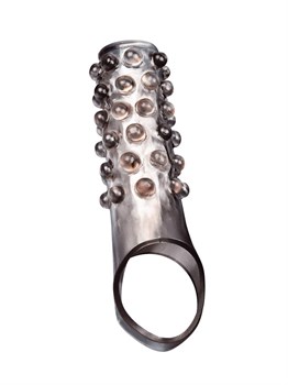 {{photo.Alt || photo.Description || 'Дымчатая насадка на пенис с выпуклостями - 11 см.'}}