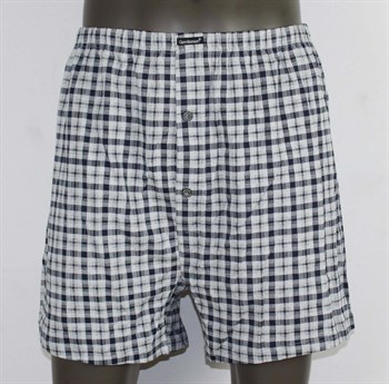 Хлопковые трусы-боксеры в клеточку 530096